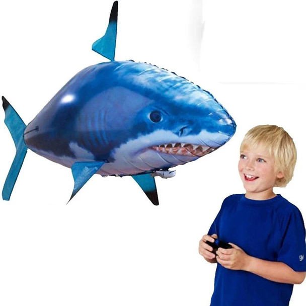 Remote Control Shark Toys Air Swimming RC Animal Radio Fly Fishing Balloons Clown Fish Animals Interactive Toy Gifts