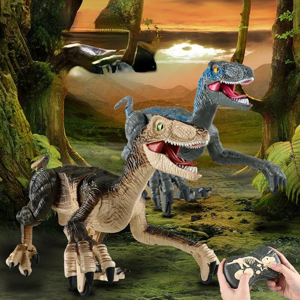 RC Dinosaur Electric Walking Raptor Jurassic Dinosaur Kids Toy Intelligent Animal Simulation Remote Control Dinosaur toy for kid