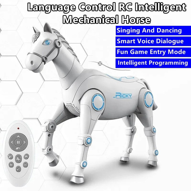 Language Control RC Intelligent Mechanical Horse Program Fun Games Singing Dancing Remote Control Simulation Animal Toy RC horse