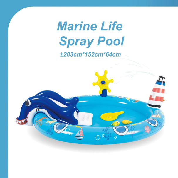 2023 outdoor garden pool Inflatable swimming pool water play toys summer fun play inflatable slide pool for children