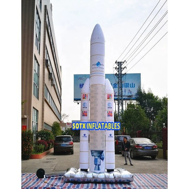 inflatable spaceship balloon/free shipping inflatable decorative toy Unique 6MH inflatable rocket spaceship/playground control