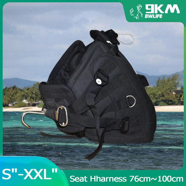 High Qualit 29in-39in Black Seat Kite Harness for Outdoor Trainer Traction Kite Kiteboarding KITESURFING Equipment Accessories