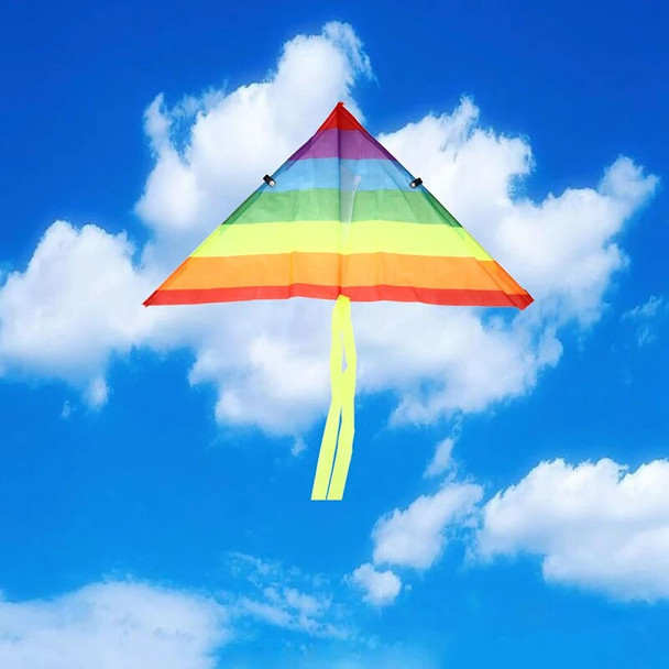 Rainbow Kite With 50M Kite Line Outdoor Kites Kids Toy Kid Gift Garden Cloth Toy For Kids Toy Kites ＆ Kites Accessories