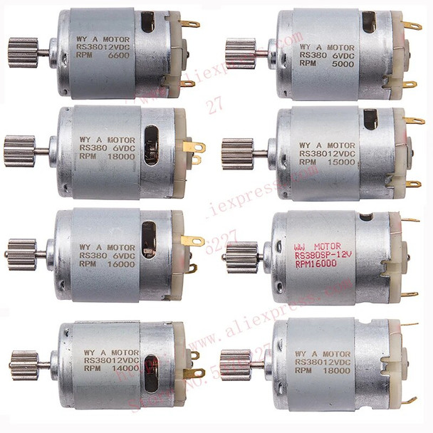 Electric Motor RS 380 6V 12V Motor Drive Engine Accessory Kids RC Car Children Ride on Toys Replacement Parts