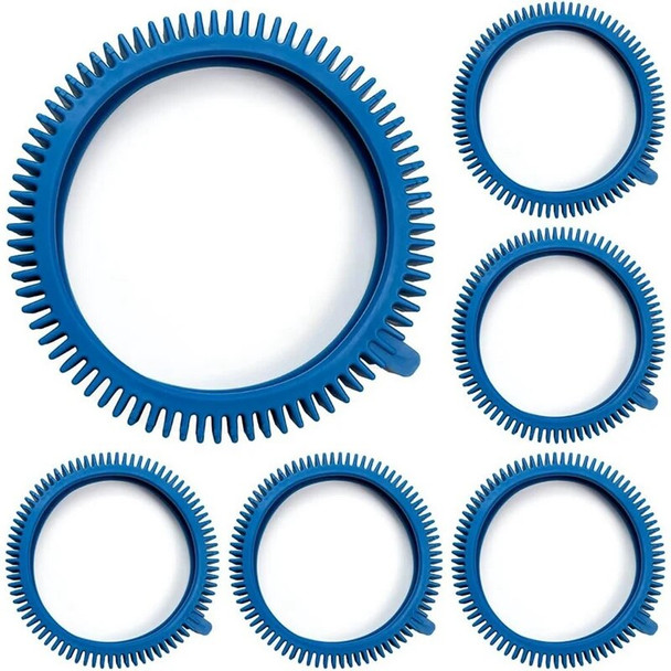 896584000-143 Pool Cleaner Tires Kit Replacement For Pool Cleaners 2X,4X,Pool Tire 6Pcs Blue
