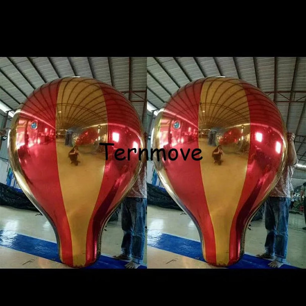 inflatable mirror hot air balloon Inflatable mascot model replica gold pvc mirror square Ball silver red Water droplets raindrop