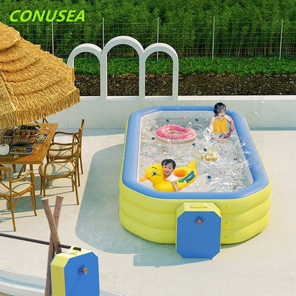 3M/2.6M/2.1M Large Swimming Pool for Family Baby Thickened Bath Tub Folding Outdoor Adult Game Pools Paddling Pool Summer Gift