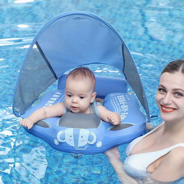 Mambobaby Baby & Kids Floats Infants And Young Children No Inflatable Seat Ring Sunshade Umbrella Can Lie On A Floating Ring