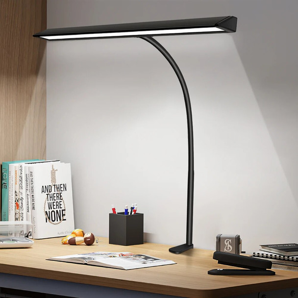LED Clip Desk Lamp Eye Protect Table Lamp for Home Office Study Lighting 3 Colors Dimmable Computer Light