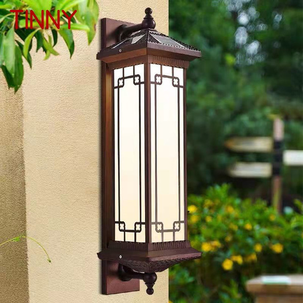 TINNY Solar Wall Lamp Creativity Retro Outdoor Sconce Light LED Waterproof IP65 for Home Villa Corridor Courtyard