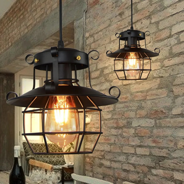 Industrial Restaurant Chandelier Retro Nostalgic Creative Bar Aisle Corridor Hanging Lamps Dining Bedroom Pendant Light