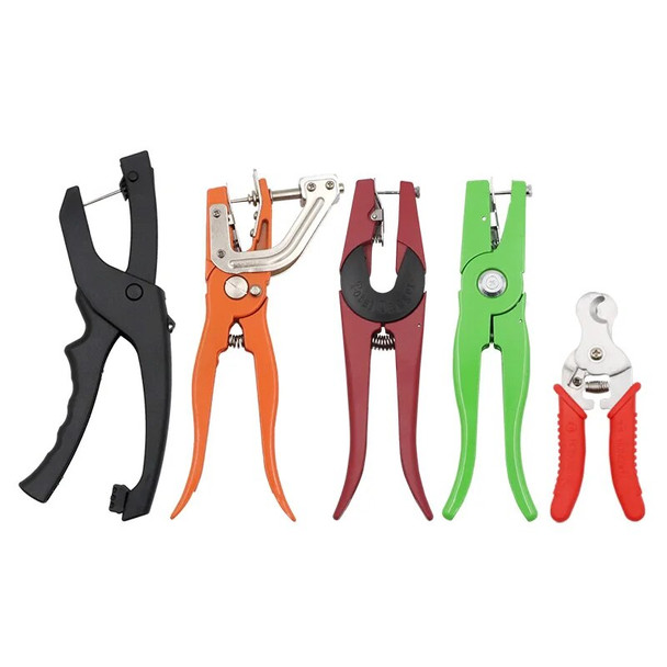 Cattle Livestock Ear Tag Applicator Cutter Pliers for Cow Pig Sheep Goat Identification Farm Animal Tag Pliers Metal Tools