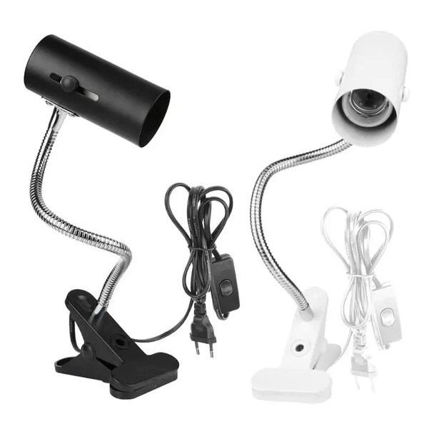 Fish Turtle Tank Reptile Heating Light Holder 360 Degree Rotation E27 Lamp-socket Clip-on Bulb with Cover Pet Light Dropshipping