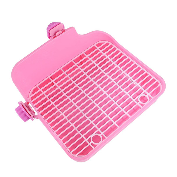 Hamster Rabbit Square Toilet Bowl Litter & Housebreaking Indoor Bunny Hutch Cat Tray Trash Can