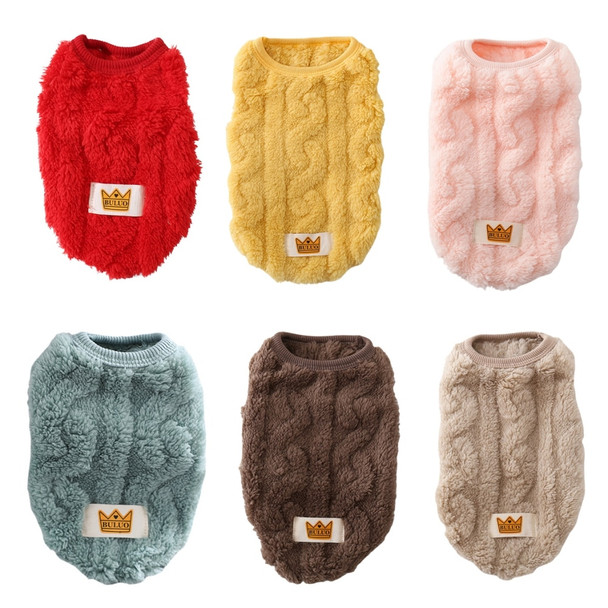 Winter Dog Clothes for Small Dogs Fleece Warm Puppy Sweater Cold Weather Dog Coat Outfit Plush Doggy Sweatshirt Cat Apparel