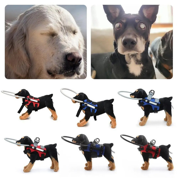 Blind Pet Anti-collision Collar Dog Safe Harness Guide Training Behavior Aids Tool Blind Dog Collision Collars Pet Supplies