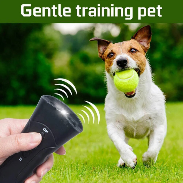 9V Pet Dog Repeller Anti Barking Stop Barking Control Shocker LED Ultrasonic Dogs Device Training Behavior Aids Without Battery