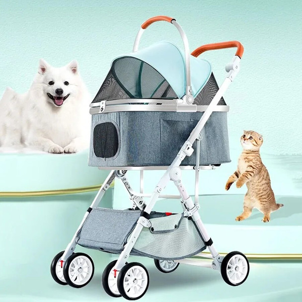 Portable Cat Carrier Travel Breathable Case Creative Foldable Cat Carrier Outdoor Trolley Canvas Wheeled Bolsa Gato Pet Carrier