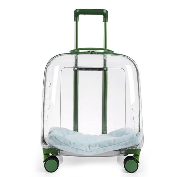 In stock trolley box with wheels going out transparent stroller cabin pet carriers travel products for cat puppies