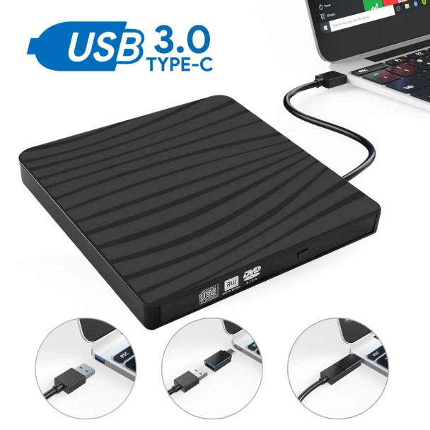 External DVD Drive USB 3.0 CD Burner Drive free High speed Read write