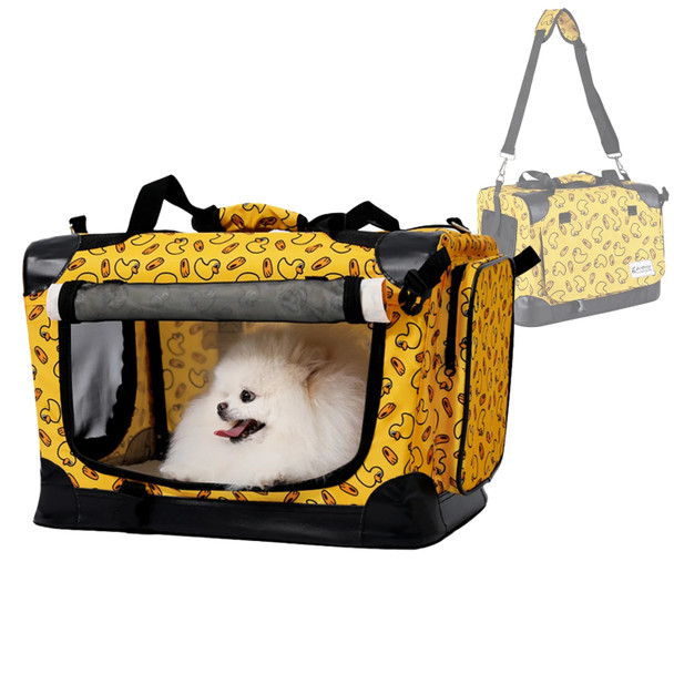 Pet Dog Car Carrier Seat Bag Foldable Waterproof Puppy Cage Mesh Shoulder Portable Bags Carrying Cat Basket
