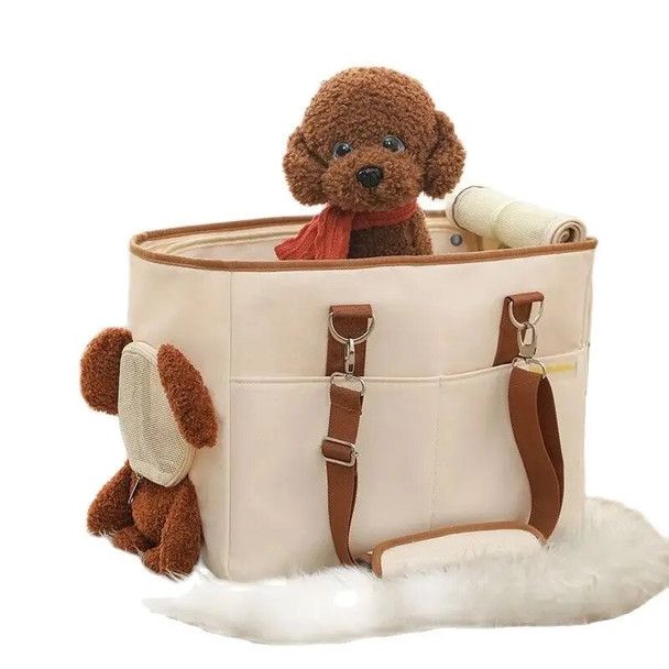 Fluffy baby Pet Carrier Backpack with Super Large Capacity for Dogs Perfect for Outings and Travel