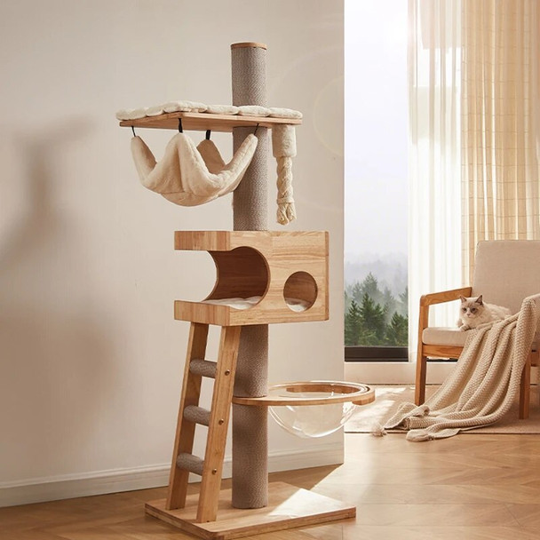 Wooden Cat Towers for Big Cats Houses and Habitats Cat Tree Gym Accessories Home Climbing Castle Aids Villa Toy Pets Products