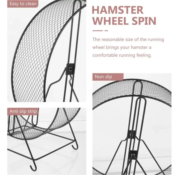 Metal Silent Hamster Ratgerbil Wheel Quiet Animal Running Small Guinea Largehedgehog Pet Chinchilla Exercise