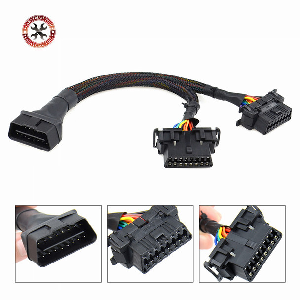 OBD2 Extension Cable OBD 16pin male to female For ELM 327 For Auto Car Diagnostic Tool Scanner Free shipping