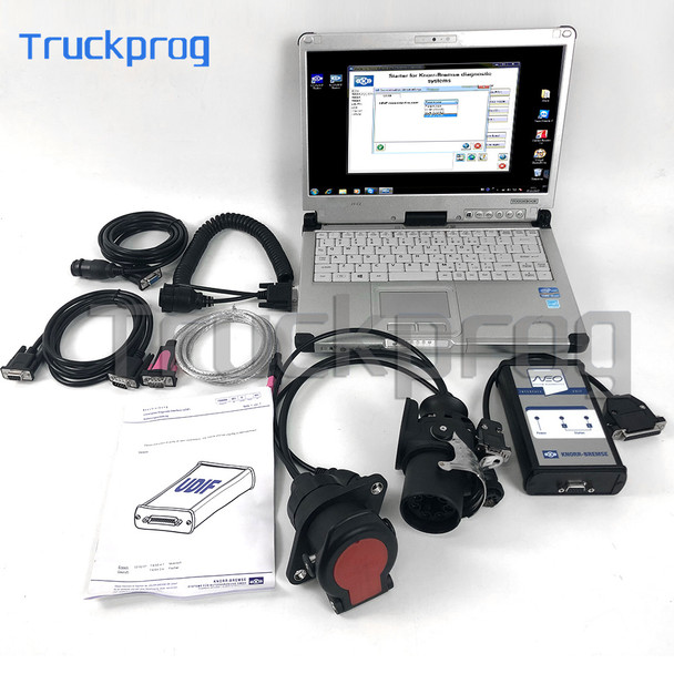 for KNORR BREMSE DIAGNOSTIC KIT interface UDIF KNORR-BREMSE NEO Trailers semi-trailers Brake system Diagnostic tool CF C2 laptop
