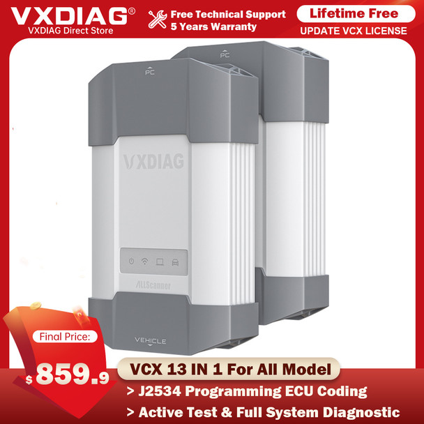 VXDIAG VDIAG VD910 for All Model ECU Programming Coding Car Diagnostic Tool With Laptop For BMW For Benz For VW/JLR Free Update