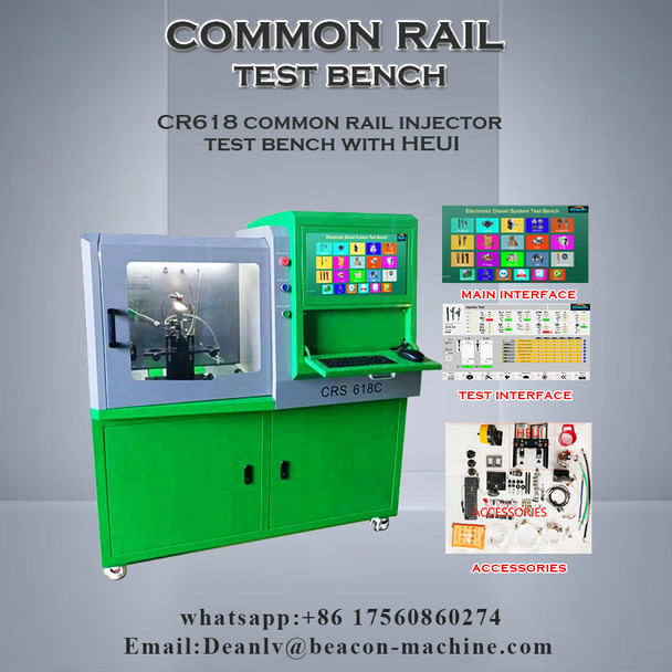 Common Rail Injectors Laboratory CR618 Mechanical Bench HEUI Injector Test Stand For Diesel Injectors CR708 Car Inspection Tools