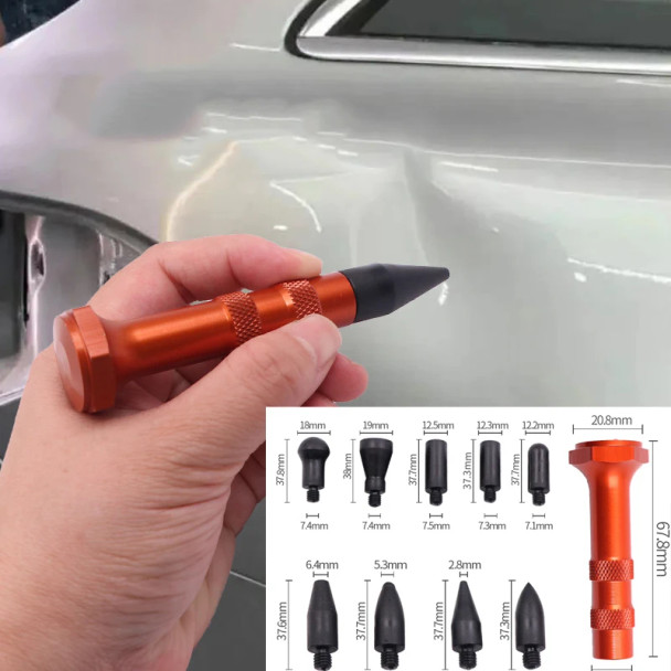 Car Body Paintless Repair Tool Rubber Hammer Leveling Pen Protruding Points Leveling Elasticity Car Bumps Dents Shaping