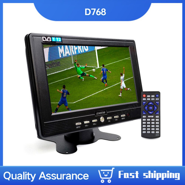D768 7 Inch DVB T2 ATSC TDT Digital And Analog Mini Small Car TV