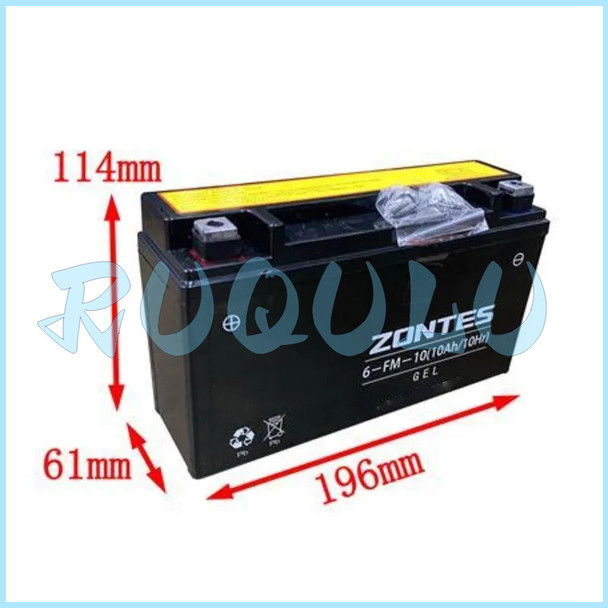 Zt310 Colloidal Battery (6-fm-10/10ah) 1184200-099000 For Zontes