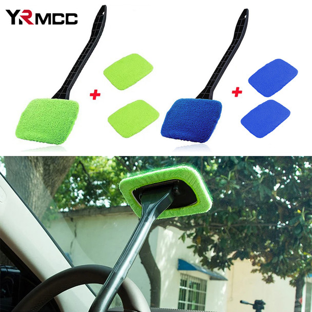Car Glass Cleaning Brush Kit Towel Auto Window Windshield Wash Tool Skylight Long Handle Wash Tool Cars Glass Wiper for Car Body