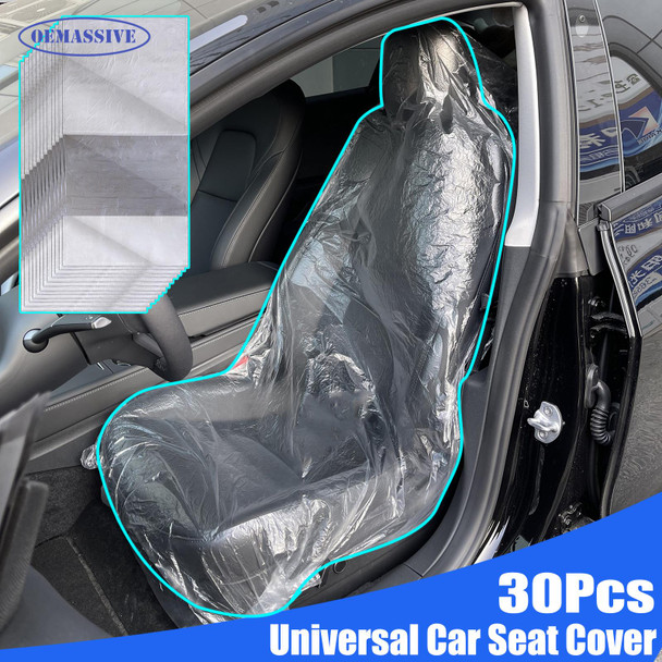 OEMASSIVE 30 Pcs Disposable Car Seat Protective Cover For Repair Care Cleaning Beauty Waterproof Car Seat Protector Universal