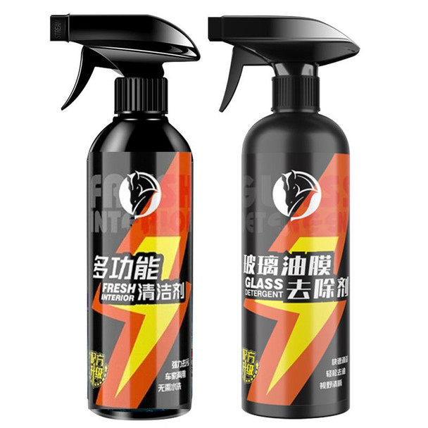 500g Car Care Glass Coating Long-Lasting Protection Auto Glass Hydrophobic Coating Kit Waterproof Powerful Spray Cleaning Set