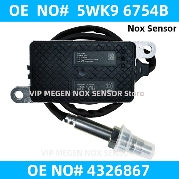 4326867 5WK96754B 5WK96754C Original New Nitrogen Oxygen NOx Sensor For CUMMINS Engine Truck Car Accessories