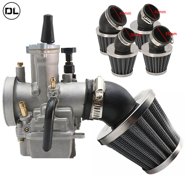 Universal Motorcycle Air Filter Cleaner for 50 110cc 125cc 140cc Motorcycle Pit Dirt Bike ATV Scooter 35/38/40/42/45/48/50mm