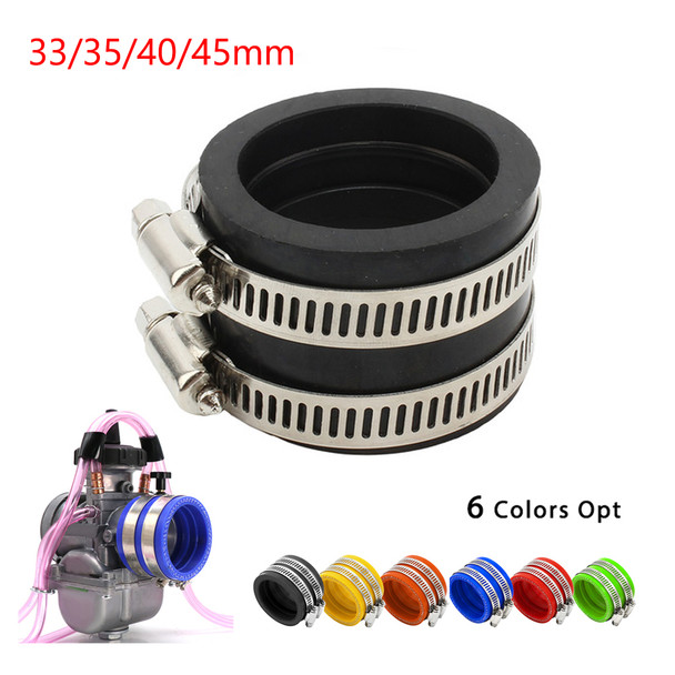 Motorcycle Carburetor Adapter Interface Rubber Inlet Pipe Intake For Koso KSR OKO Keihin Maikuni PE TM PZ 33 35 40 45mm
