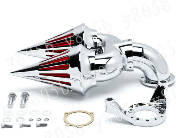 Chrome Motorcycle Spike Intake Air Cleaner Kits For Fit Touring Custom Applications