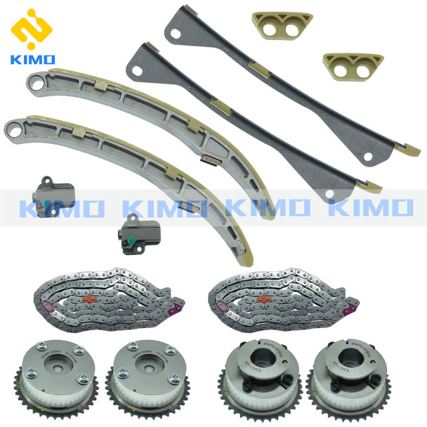 Engine Timing chain kit VVT Gear fit 3.3 3.8 L V6 GAS DOHC for Hyundai Santa Fe Sedona Cadenza 3.3L 3.8L 2012-2021
