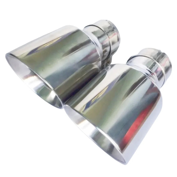 Newest Style Stainless Steel Universal Exhaust System End Pipe+Car Exhaust Tip 1 Piece