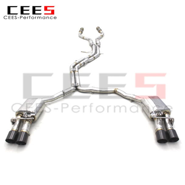 CEES High quality Catback Exhaust pipes For Audi S6/S7 C7 4.0T 2013-2018 Stainless Steel exhaust valve exhaust systems