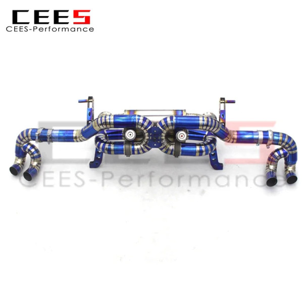 CEES Titanium Catback Exhaust Systems For Lamborghini Huracan 5.2 LP580/LP610 2014-2023 Exhaust Pipes Muffler with vacuum Valve CEES Titanium Catback Exhaust Systems For Lamborghini Huracan 5.2 LP580/LP610 2014-2023 Exhaust Pipes Muffler with vacuum Valve