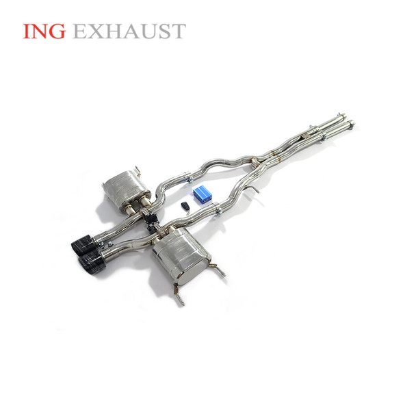 ING Stainless Steel Catback Exhaust With Valve Car Exhaust System For Jaguar F-type 3.0T