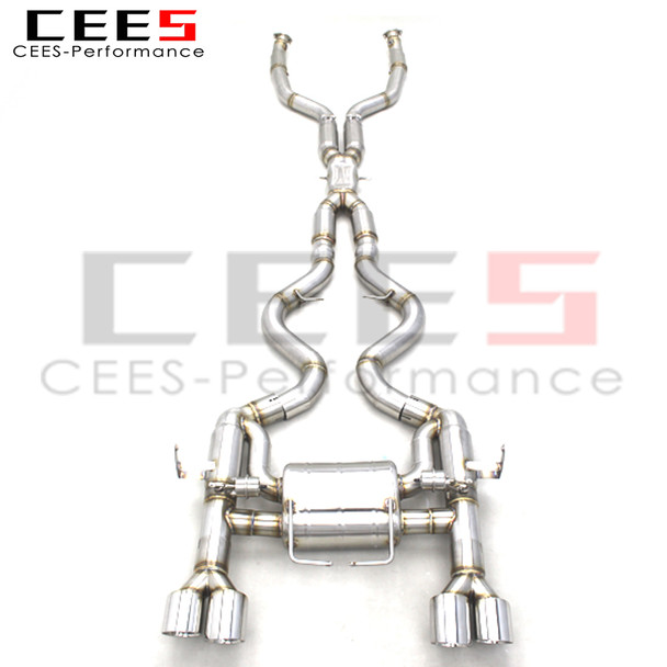 CEES Performance Catback For BMW M3 E90/E92/E93 4.0L 2008-2013 Exhaust Pipe Muffler Racing Valved Exhaust Systems