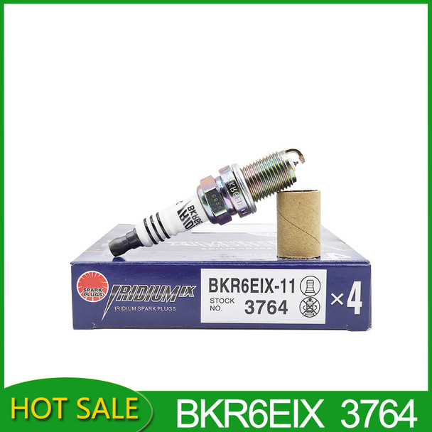 4Pcs BKR6EIX-11 3764 Iridium Spark Plug For Toyota Nissan Subaru Mitsubishi Kia Yamaha Lotus Jaguar BKR6EIX11-3764