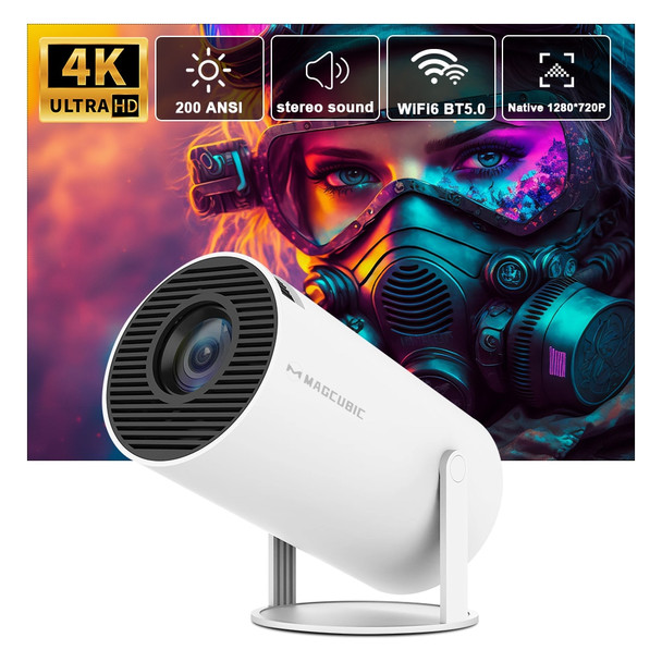 Transpeed Projector 4k Android 11 Dual Wifi6 200 Ansi Allwinner H713